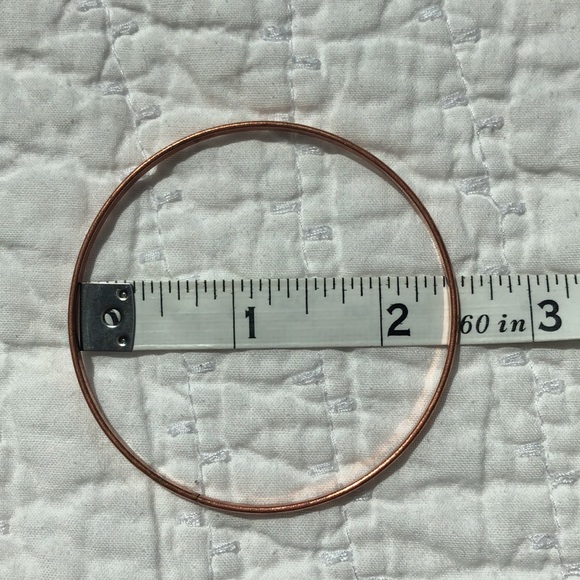 Bangle Set: Copper Plated, Copper Tones, Rose Gold Tones - 8 in All - Picture 9 of 11